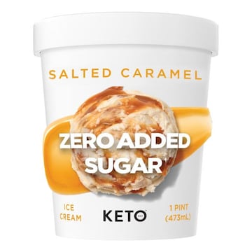 Keto Pint Ice Cream, Salted Caramel