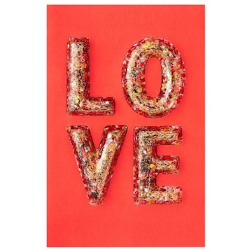 Hallmark Hallmark Signature Valentines Day Card for Husband, Wife, Boyfriend, Girlfriend (Lip Prints)