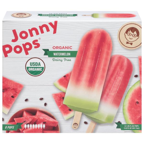 Jonny Pops Ice Pops, Organic, Watermelon Publix Super Markets