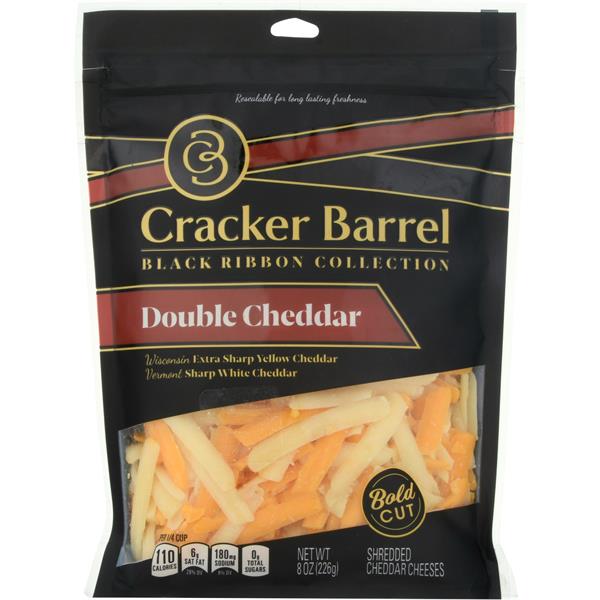 Cracker Barrel Shredded Cheese, Double Cheddar, Bold Cut Publix Super
