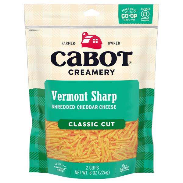 CABOT Sharp Shredded Yellow Cheddar Cheese Publix Super Markets