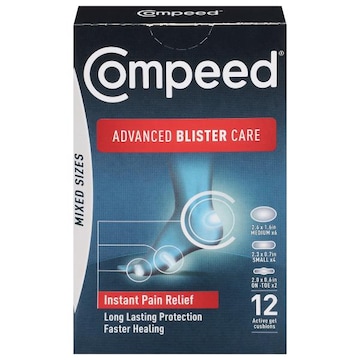 Compeed Active Gel Cushions, Advanced Blister Care, Mixed Sizes