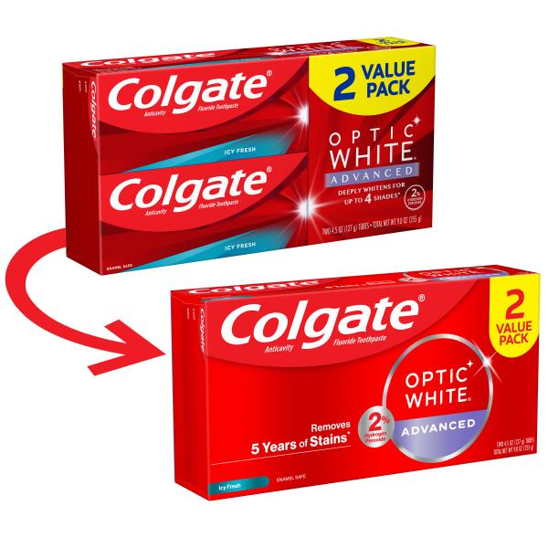 Colgate Optic White Advanced Whitening Toothpaste | Publix Super Markets