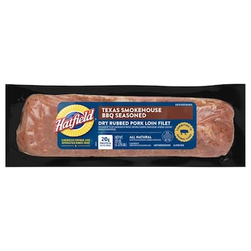 Hatfield Pork Loin Filet, Dry Rubbed, Texas Smokehouse BBQ Seasoned