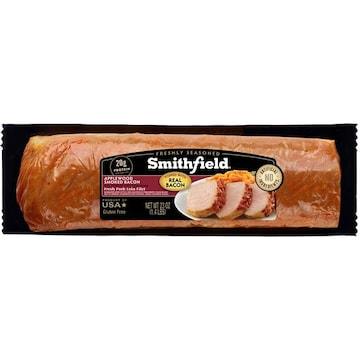 Smithfield Fresh Pork Loin Filet, Applewood Smoked Bacon