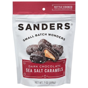 Sanders Dark Chocolate, Sea Salt Caramels