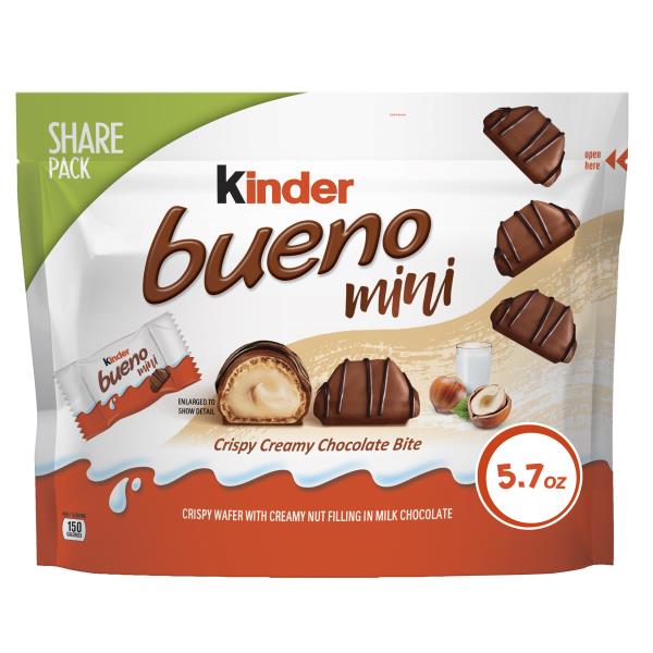 Kinder Bueno Chocolate Bite, Crispy Creamy, Mini, Share Pack Publix