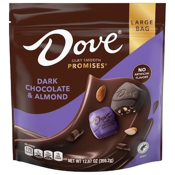 Dove Promises Candy, Dark Chocolate & Almond, Silky Smooth, Large Bag