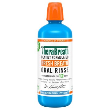 TheraBreath Oral Rinse, Fresh Breath, Invigorating Icy Mint, Value Size