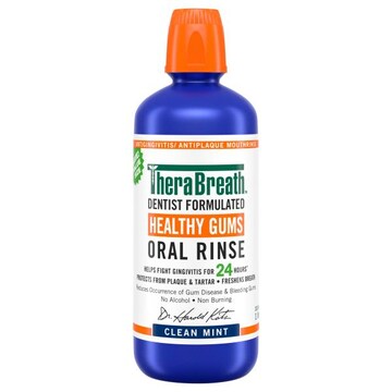 TheraBreath Oral Rinse, Healthy Gums, Clean Mint, Value Size