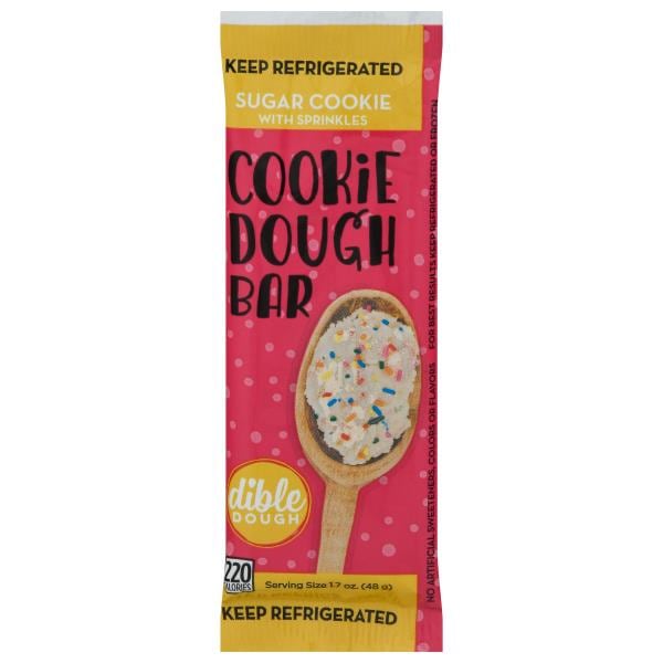 Dible Dough Cookie Dough Bar, Sugar Cookies with Sprinkles Publix