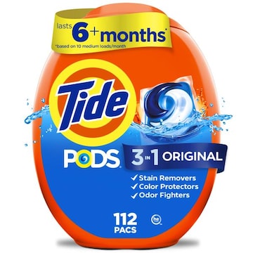 Tide PODS laundry detergent pacs 112 Count, Original Scent