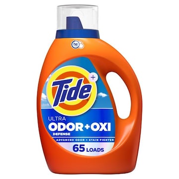 Tide Ultra Odor Defense Plus Oxi Liquid Laundry Detergent, 92 fl oz, 65 Loads