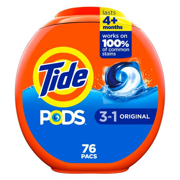 Tide Pods Detergent, 3in1, Original, Pacs Capsules Publix Super Markets