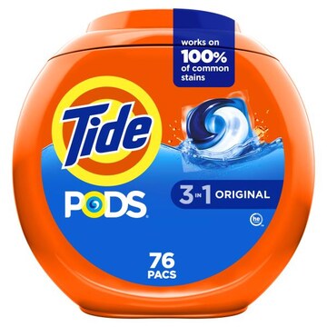 Tide PODS laundry detergent pacs 76 Count, Original Scent