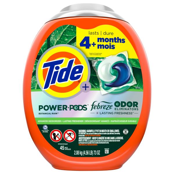 Tide PODS Laundry Detergent Pacs, Febreze, 61 Count, Botanical Rain Scent Publix Super Markets