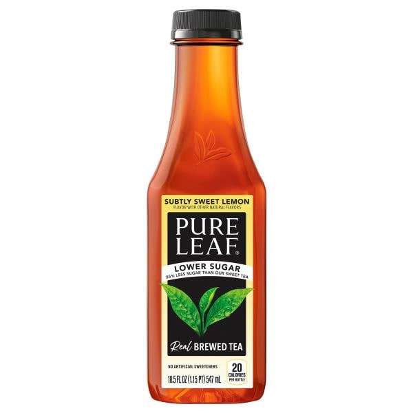 Pure Leaf Real Brewed Tea, Lower Sugar, Subtly Sweet Lemon | Publix ...