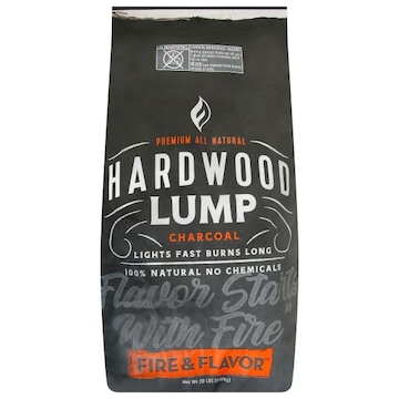 Fire & Flavor Charcoal, Premium All Natural, Hardwood Lump