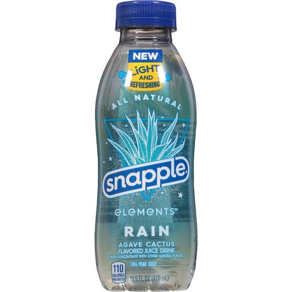 Snapple Elements Juice Drink, Agave Cactus Flavored, Rain Publix