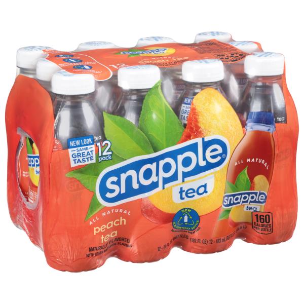 Snapple Tea, Peach, 12 Pack | Publix Super Markets