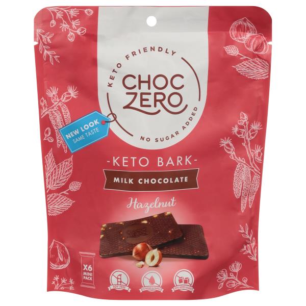 ChocZero Keto Bark, Milk Chocolate, Hazelnuts Publix Super Markets