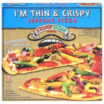 Screamin' Sicilian Pizza Co. I'm Thin & Crispy Supreme Pizza