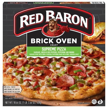 Red Baron Supreme Brick Oven Crust Frozen Pizza