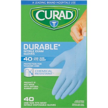 CURAD Exam Gloves, Nitrile, Disposable