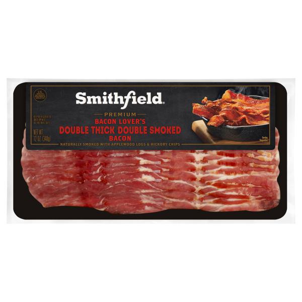Smithfield Bacon, Double Smoked, Double Thick, Premium Publix Super