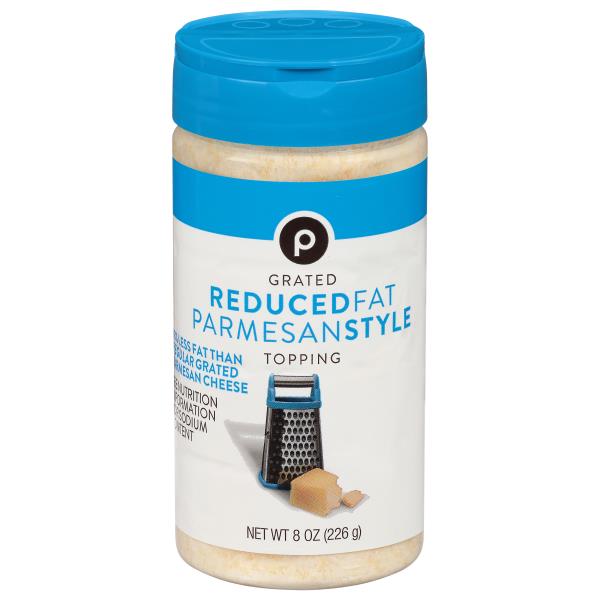 Publix Grated Cheese, Reduced Fat, Parmesan Style, Topping Publix