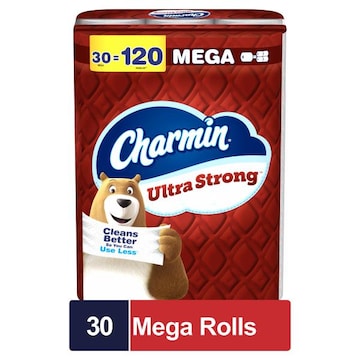 Charmin Ultra Strong Toilet Paper 30 Mega Rolls