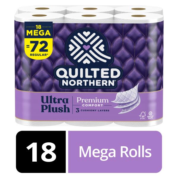 Quilted Northern Toilet Paper, Unscented, Mega Rolls, 3Ply Publix Super Markets