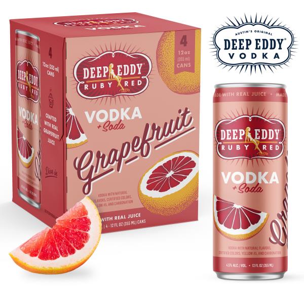 Deep Eddy Vodka + Soda, Ruby Red Grapefruit Publix Super Markets