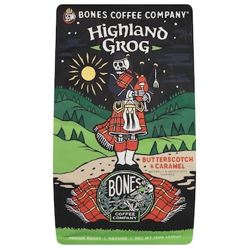 Bones Coffee Company Coffee, Ground, Medium Roast, Highland Grog