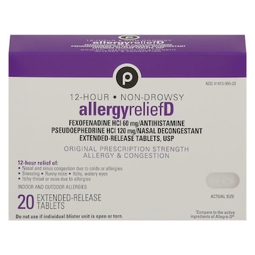 Pub Allergy Relief-D 12hr 20ct (Fexofenadi Ne)