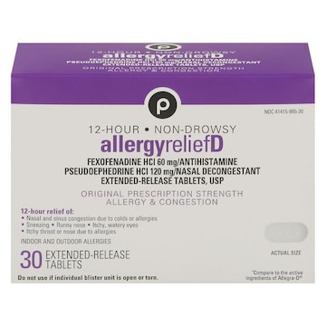 Pub Allergy Relief-D 12hr 30ct (Fexofenadi Ne)