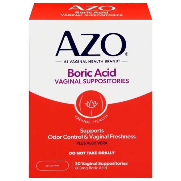 Azo Boric Acid 600 mg Vaginal Suppositories | Publix Super Markets