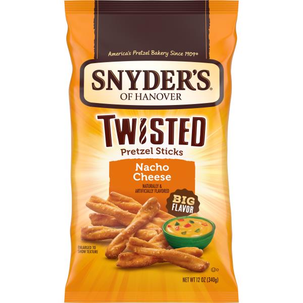 Snyder's of Hanover® Twisted Nacho Cheese Twisted Pretzel Sticks