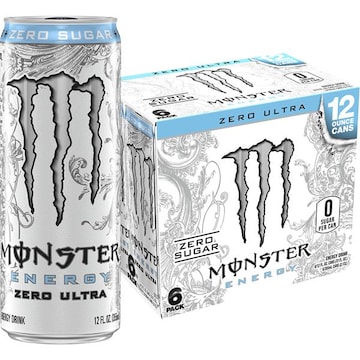 Monster Energy Ultra Monster Energy Ultra Zero Ultra Monster Energy, Zero Ultra, Sugar Free Energy Drink, 6 Pack - 12 Fl Oz