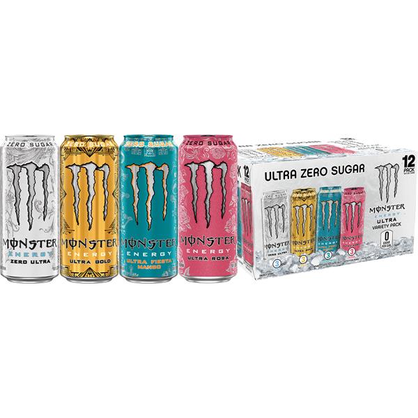 Monster® Zero Sugar Ultra Energy Drink Variety Pack Cans, 12 pk / 16 fl oz  - Kroger