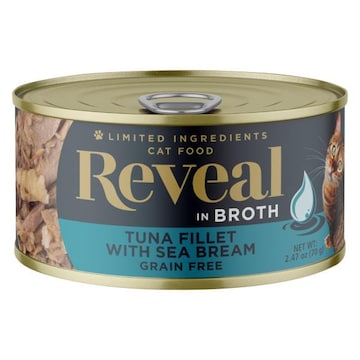 Reveal Cat Food, Grain Free, Tuna Fillet with Sea Bream