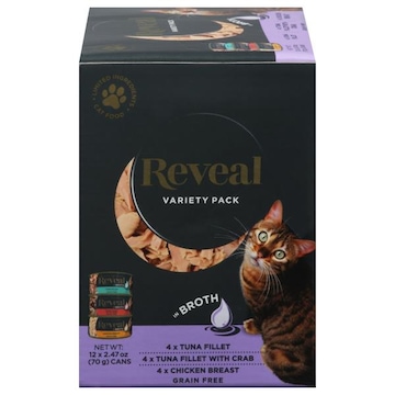 Reveal Cat Food, Grain Free, in Broth, Variety Pack