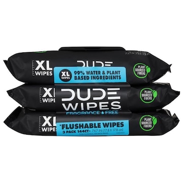 Dude Wipes Flushable Wipes, XL