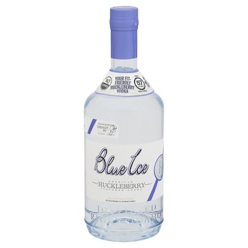Blue Ice Vodka, Huckleberry Flavored, American