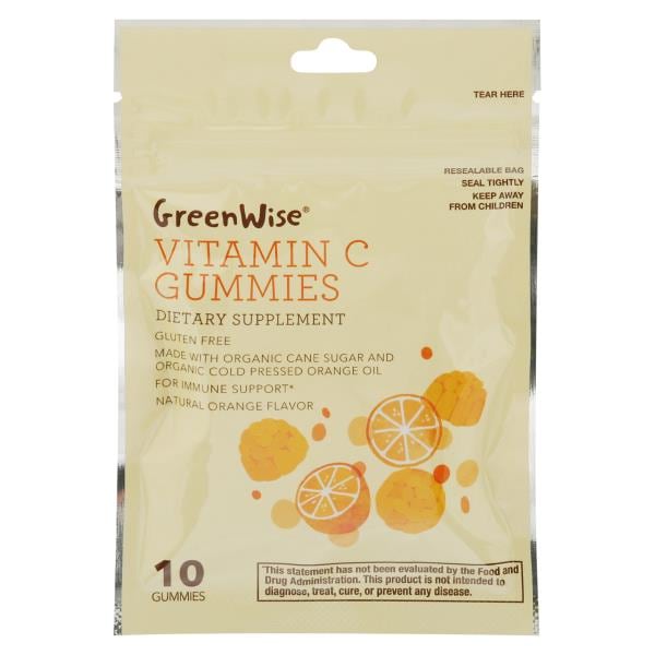 GreenWise Vitamin C Gummies, Natural Orange Flavor Publix Super Markets