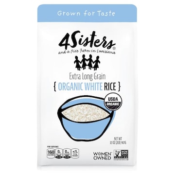 4Sisters White Rice, Organic, Extra Long Grain
