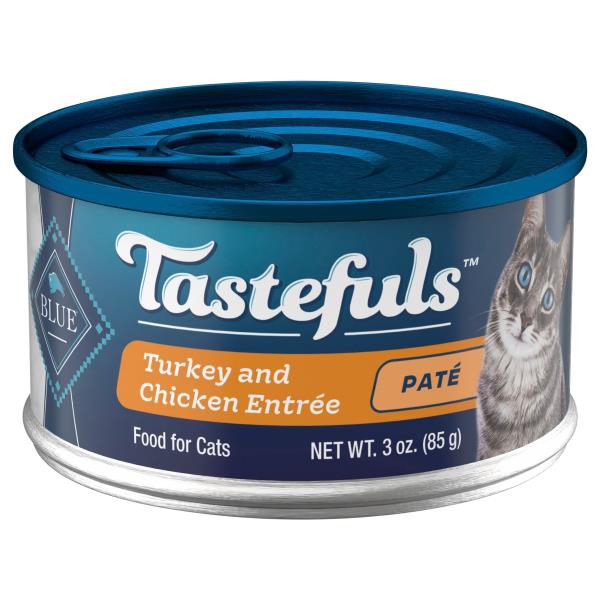 Blue Buffalo Blue Tastefuls Pate Turkey and Chicken Entree Food