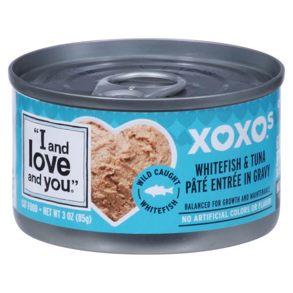 I and Love and You XOXOs Cat Food, Grain Free Recipe, Whitefish & Tuna