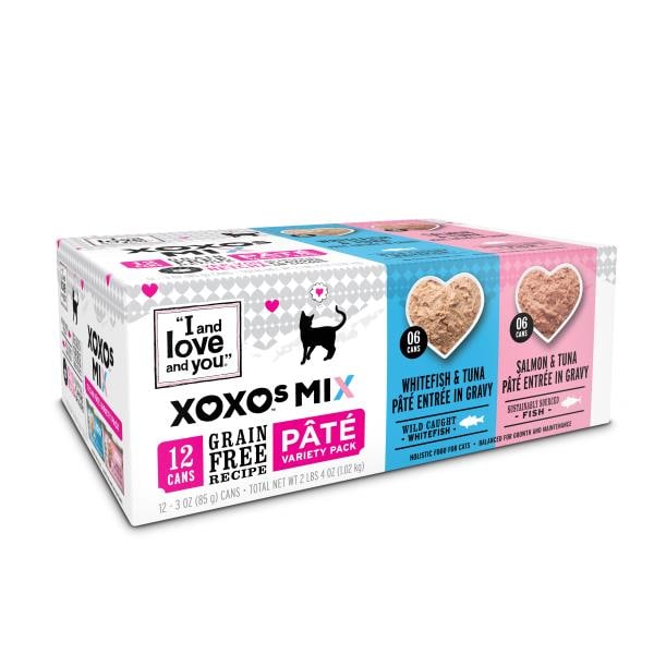I and Love and You XOXOs Mix XOXOs Canned Wet Cat Food, Whitefish and