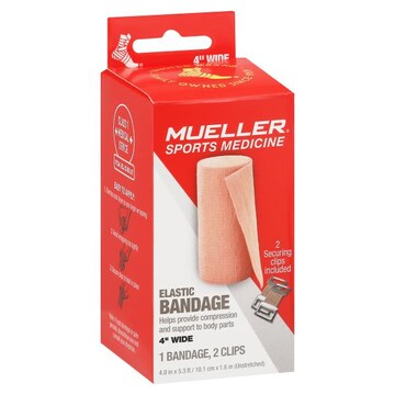 Mueller Bandage, Elastic, 4 Inch Wide